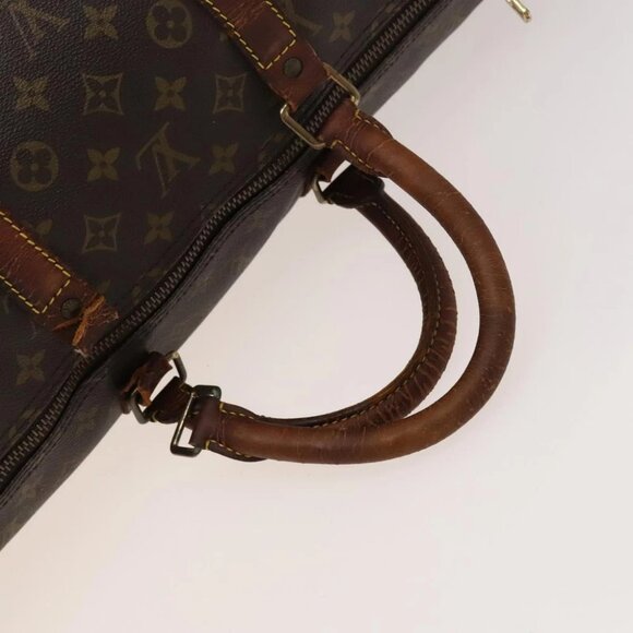 LOUIS VUITTON Monogram Keepall 55 Boston Bag LV Auth - Picture 8 of 16